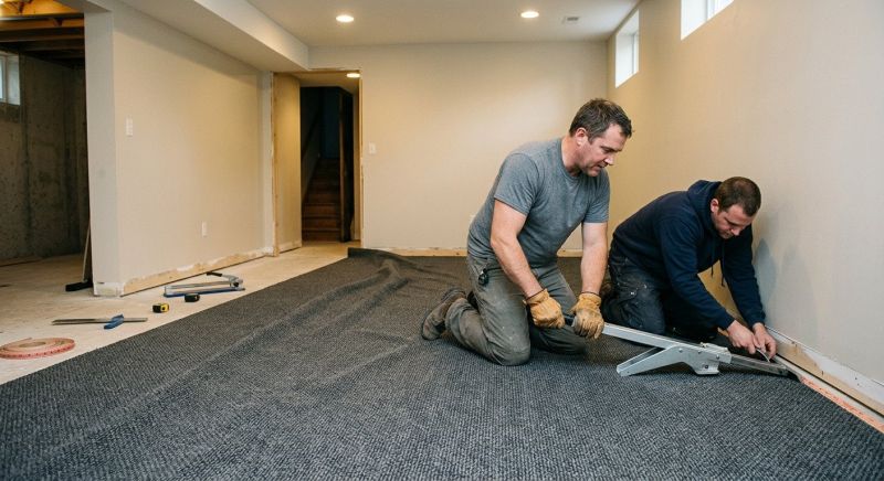 Basement Carpet Stretching in Monmouth County, NJ